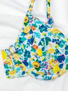 SHEIN Floral Print Underwire Bikini Set For Summer Beach - Multicolor - View 5