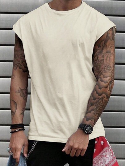 Manfinity Homme Men Solid Tank Top