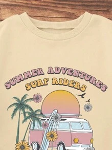 SHEIN LUNE Quần áo thể thao nữ Ô tô/xe hơi Nhiệt đới Giải trí - Màu Khaki - Xem 4