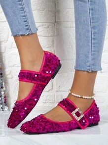 Giày bệt Nữ - Màu Hồng Tươi - Xem 2