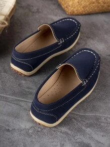 1 Pair Comfortable Non-Slip Versatile Lightweight Casual Flat Shoes, Simple & Fashionable Style For Children Everyday Use, Suitable For All Seasons