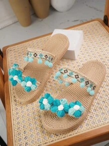 Dép bệt Nữ - Màu xanh lam - Xem 2