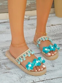 Dép bệt Nữ - Màu xanh lam - Xem 8