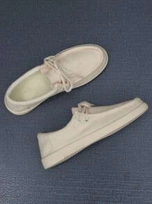 男士防滑耐磨橡胶底粘合软底休闲帆布鞋