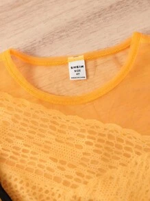 Toddler Girls Bear Print Cami Dress & Mesh Tee Set - Multicolor - View 5