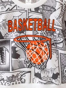 Young Boy Pop Art Print Sweatshirt - Multicolor - View 5