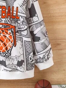 Young Boy Pop Art Print Sweatshirt - Multicolor - View 6