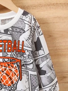 Young Boy Pop Art Print Sweatshirt - Multicolor - View 7