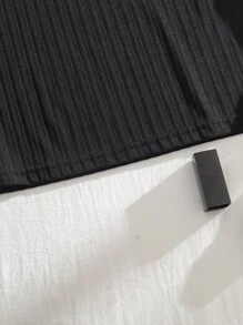 INAWLY Letter Graphic Crop Tank Top - Black - View 5