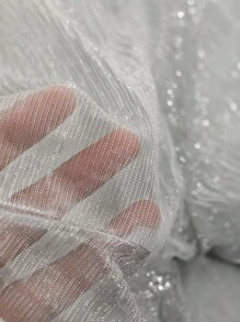 DAZY Áo nữ Xù nhỏ cắt xoắn lại màu trơn Giải trí - Màu Xám nhạt - Xem 8