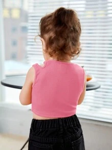 SHEIN Baby Cut Out Tank Top