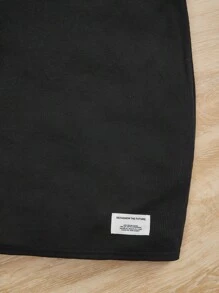 SHEIN Teen Girl Plaid Print Shirt & Cami Dress - Black and White - View 4