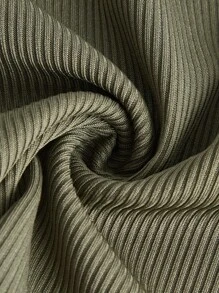 ROMWE Fairycore Loại bướm Đèn treo tường Vai lạnh Viền khăn tay Áo - xanh quân đội - Xem 4