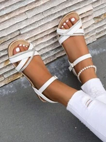 Dép bệt Nữ - trắng - Xem 2