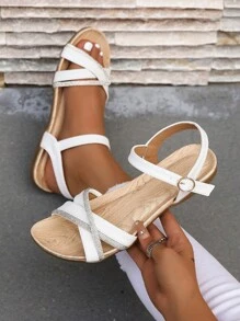 Dép bệt Nữ - trắng - Xem 5