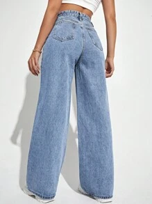 High Waist Wide Leg Jeans