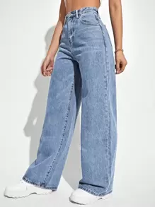 High Waist Wide Leg Jeans