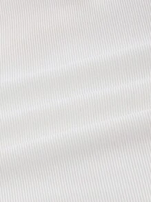 SHEIN ICON 雙色後綁帶短款T恤 - 白色 - 查看 3