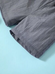 SHEIN Bộ 2 quần short nylon màu trơn dáng rộng cho bé trai, thích hợp mặc mùa hè. - Nhiều màu - Xem 3