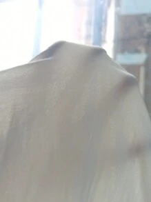 SHEIN Clasi 素色蝙蝠袖四分之一無紐扣開襟襯衫 - 白色 - 查看 7