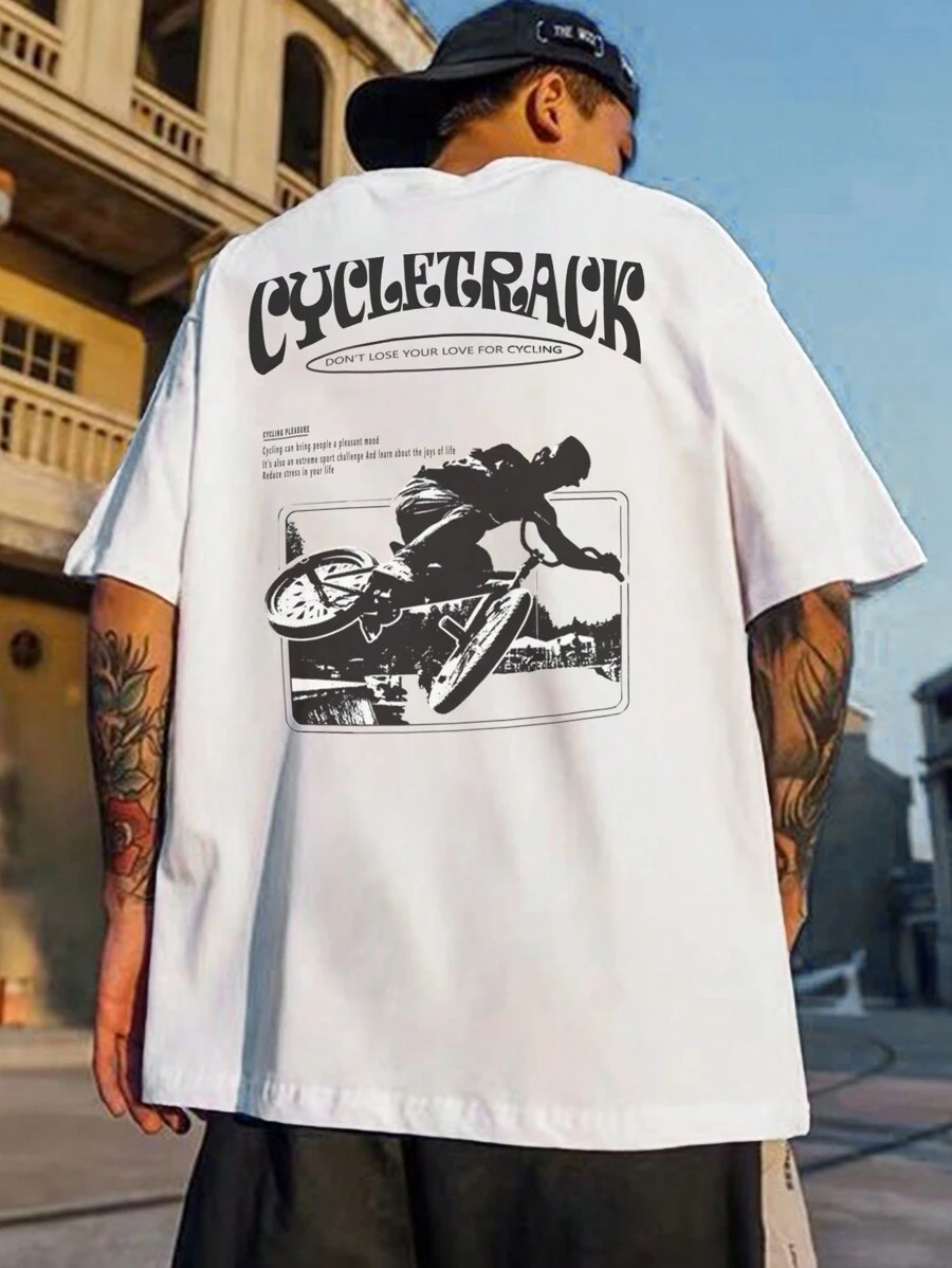 Áo thun & Áo lót Nam Slogan Giải trí - trắng - Xem 1