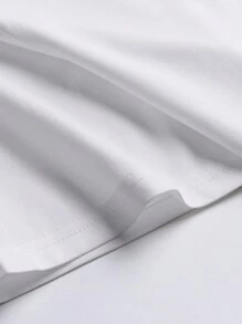 Áo thun & Áo lót Nam Slogan Giải trí - trắng - Xem 3