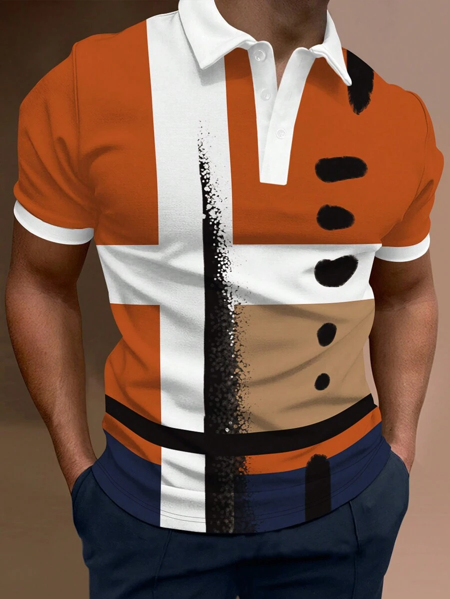 Manfinity LEGND Men Colour Block Polo Shirt - Multicolor - View 1