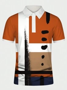 Manfinity LEGND Men Colour Block Polo Shirt - Multicolor - View 3