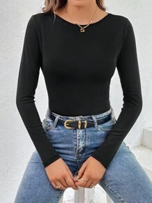 SHEIN Essnce T-shirt Dos-Nu Croisé