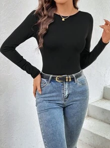 SHEIN Essnce T-shirt Dos-Nu Croisé