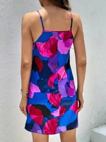 SHEIN Privé Đầm Tất cả trên in Giải trí - Nhiều màu - Xem 2