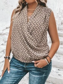 SHEIN LUNE 大碼滿版印花襯衫 - 彩色 - 查看 6