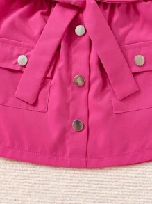 Trajes de dos piezas rosa estilo Y2k para bebé niña - Rosa Fucsia - Ver 7