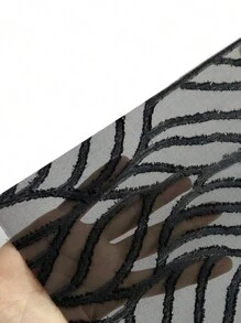 Breezaya 流蘇邊側打結和服罩衫 - 黑色 - 查看 7