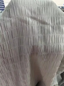 EMERY ROSE Drop Shoulder Shirt & Wide Leg Trousers - Light Grey - View 7