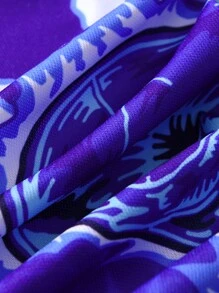 Nomouthh ROMWE MEN Guys Skeleton Print Tank Top - Purple - View 7