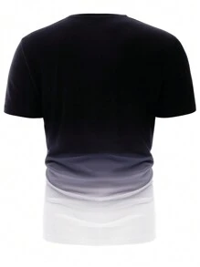 Manfinity LEGND 男士3D老虎印花T恤 - 黑與白 - 查看 2