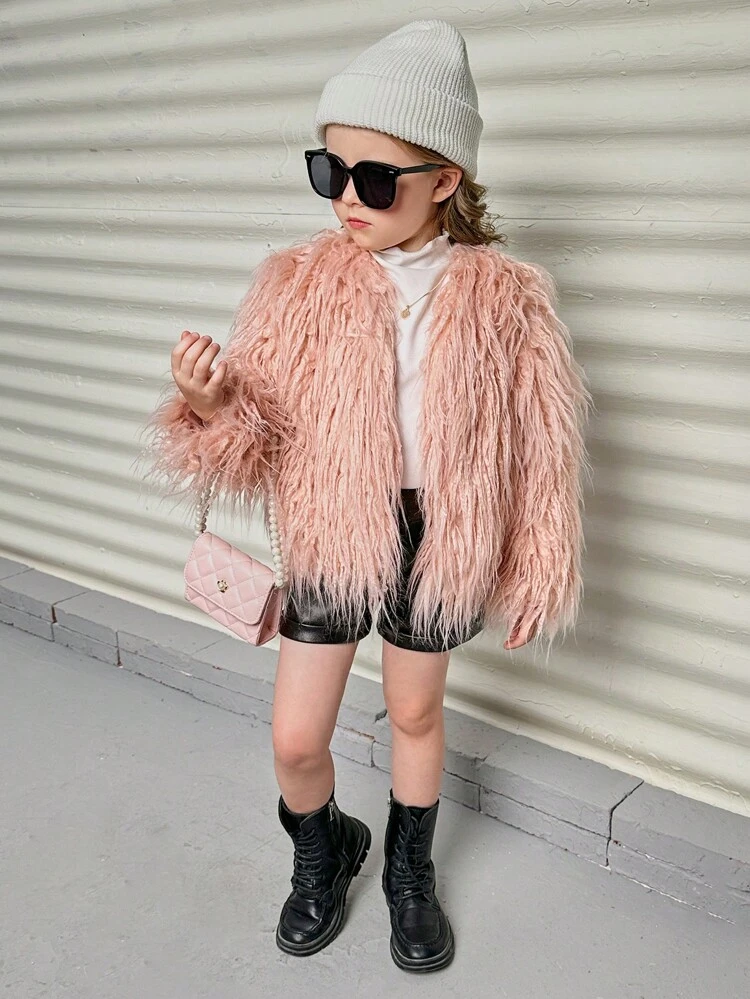 Young Girl Casual Woven Coat