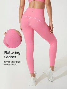 GLOWMODE 24" FeatherFit™ Lace-Up & Go Leggings - Bubblegum Pink - View 2