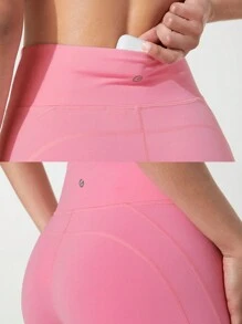 GLOWMODE 24" FeatherFit™ Lace-Up & Go Leggings - Bubblegum Pink - View 7