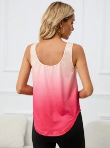 SHEIN Unity 漸層前交叉背心上衣 - 粉色 - 查看 2