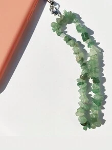 ROMWE Fairycore 1入組石頭串珠手機掛繩 - 綠色 - 查看 2