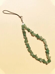 ROMWE Fairycore 1入組石頭串珠手機掛繩 - 綠色 - 查看 3