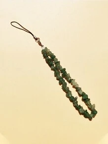 ROMWE Fairycore 1入組石頭串珠手機掛繩 - 綠色 - 查看 5