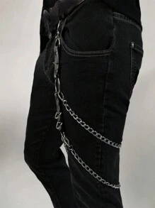 ROMWE Grunge Punk 1入組女士環鏈大腿鏈