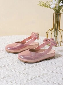 Giày bệt nữ có nơ trang trí cho mùa hè - Hồng - Xem 2