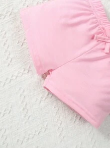 SHEIN 嬰兒3入組前蝴蝶結短褲 - 彩色 - 查看 6
