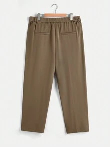 SHEIN Clasi Blazer chaleco con botón delantero con pantalones sin top tubo