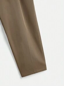 SHEIN Clasi Blazer chaleco con botón delantero con pantalones sin top tubo