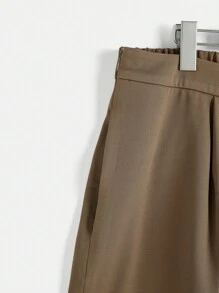 SHEIN Clasi Blazer chaleco con botón delantero con pantalones sin top tubo